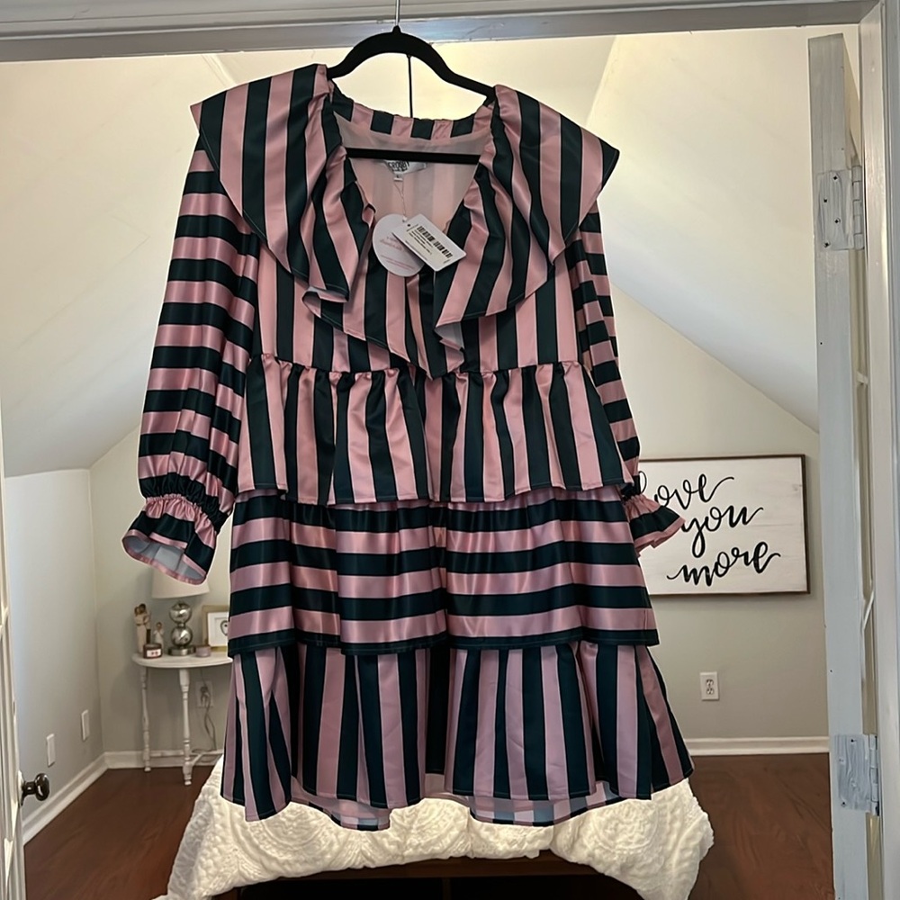 NWT CROSBY by Mollie Burch x Venita Aspen Collection  "ANNA JULIA DRESS" Holiday